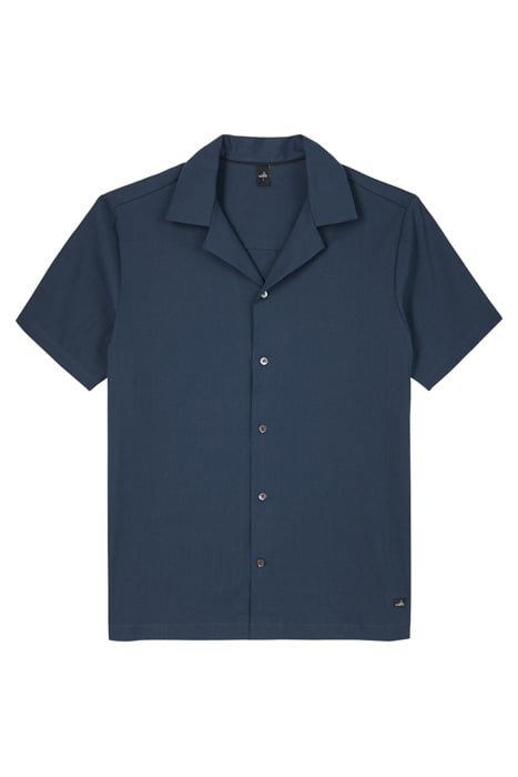 TANNER | STRETCH LINEN CAMP SHIRT NAVY BLUE 2