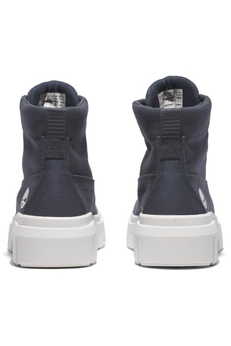 GREYFIELD MID LACE UP BOOT DARK BLUE CANVAS 4