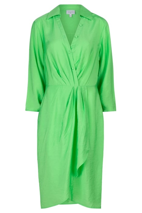 SUKA MIDI DRESS GREEN FLARE 2