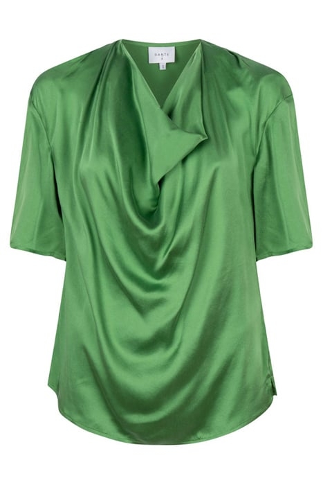 KESWICK SILK DRAPEY TOP BASIL GREEN 3