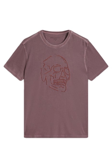 SS CREW TEE - KNOT SKULL MAUVEWOOD 2