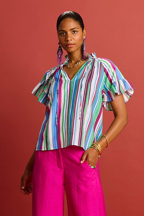 TOP - STRIPED SICILY MULTICOLOR 1