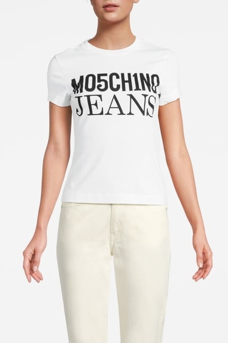 LOGO PRINT JERSEY T-SHIRT WHITE 1