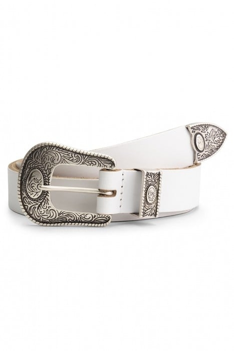 BELT - BILLIE LEATHER WHITE 1
