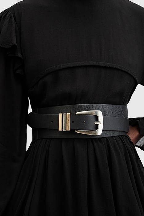 LUCIE ALCOR BELT BLACK/ANTQ NICKEL 2