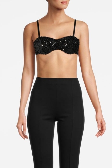BRA WITH SEQUINS BLACK 1