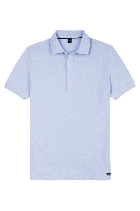 DAVIS | PIQUÉ POLO SHIRT LIGHT BLUE MELANGE 1