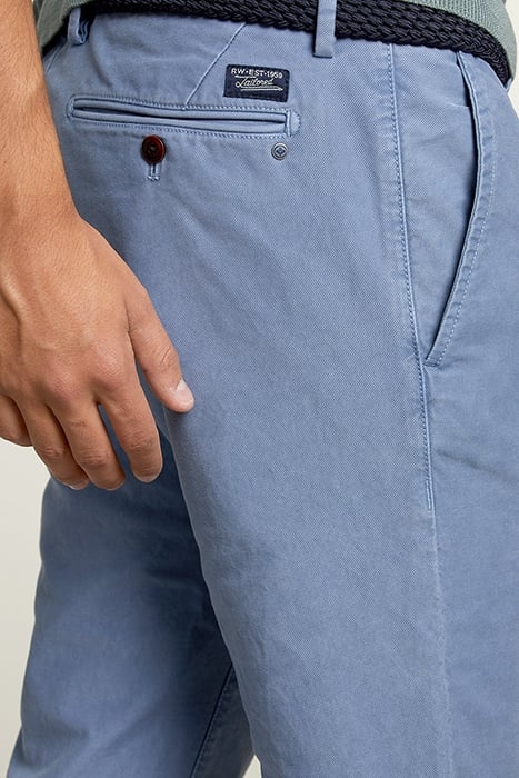 SLIM FIT COTTON CHINO DENIM BLUE 4