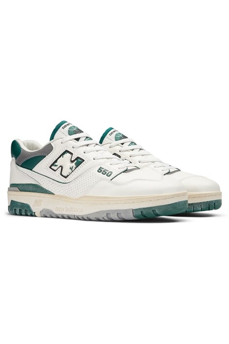 BB550VTG SNEAKERS IN SEA SALT & GREEN 4