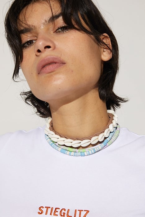 LEMON SQUEEZE NECKLACE BLUE/OFFWHITE 3