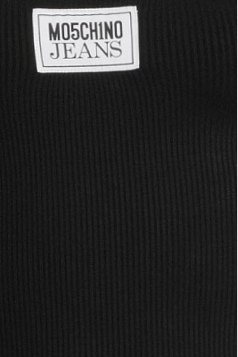 LOGO PATCH COTTON TANK TOP BLACK 5