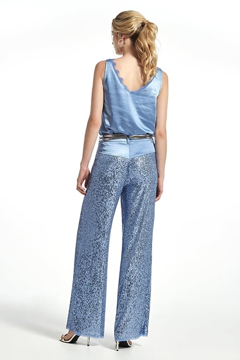 SHINE SEQUINS BOELA TROUSERS BLUE 2