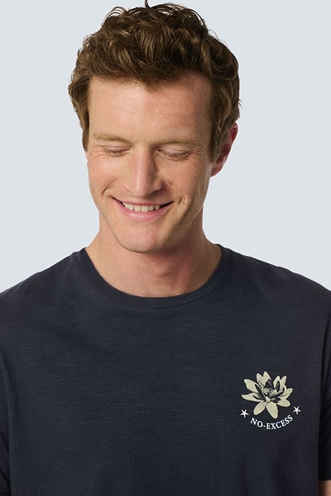 T-SHIRT CREWNECK PLACED PRINTS GARMENT DYED SLUB NIGHT 6