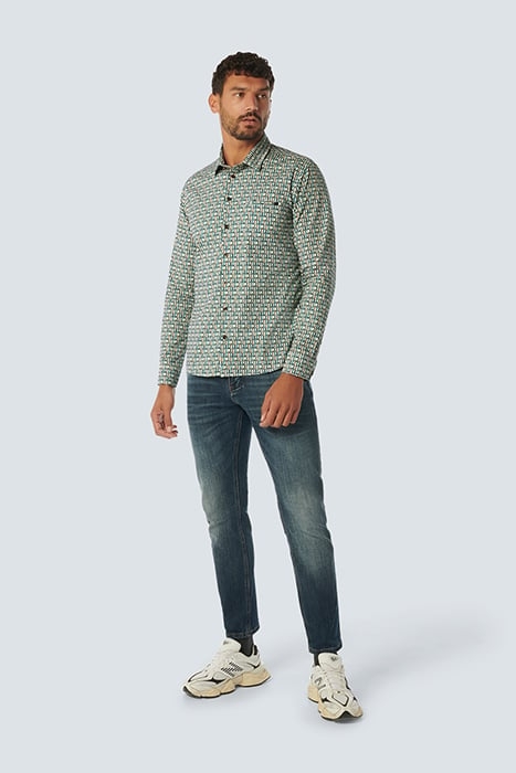 SHIRT STRETCH ALLOVER PRINTED ZINC 3