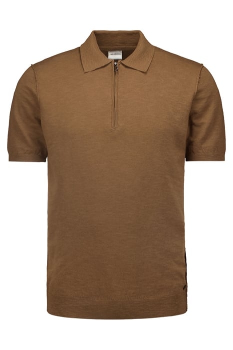 PULLOVER SHORT SLEEVE POLO BROWN 4