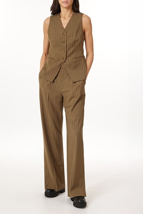 LONGLINE VEST BROWN 3