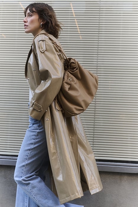 MARCEAU FAUX TRENCHCOAT AMBER WAVE 6