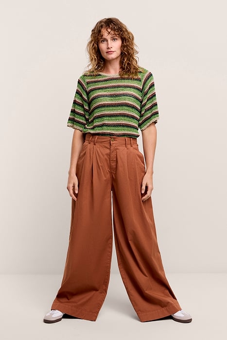 SHORT SLEEVE SWEATER LUREX STRIPE KNIT MULTICOLOUR 1