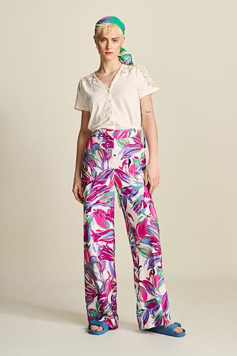 PANTS - WIDE LEG FIORE DI ZUCCA MULTI COLOUR 1