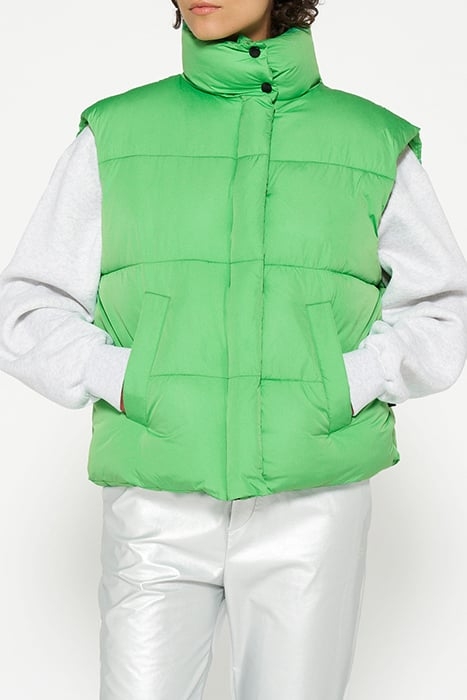 PADDED VEST APPLE GREEN 1