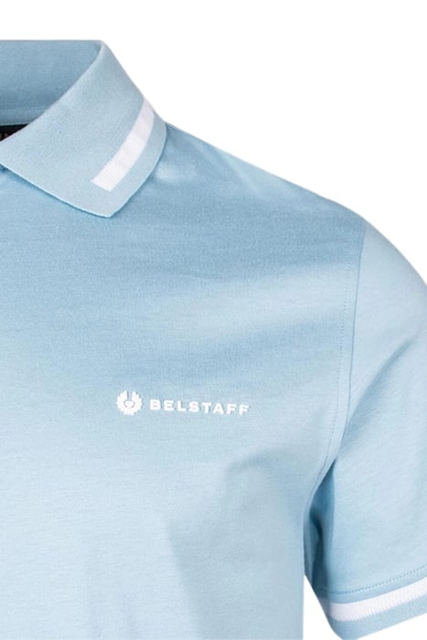 GRAPH ZIP POLO SKYLINE BLUE 3