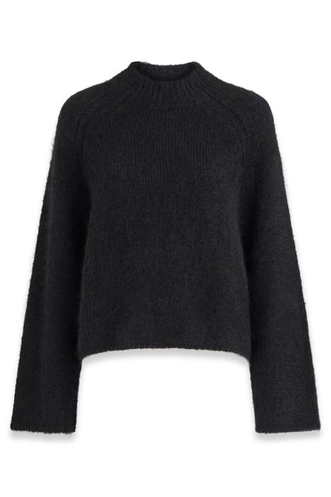 MAULDEN MOCK NECK JUMPER BLACK 3