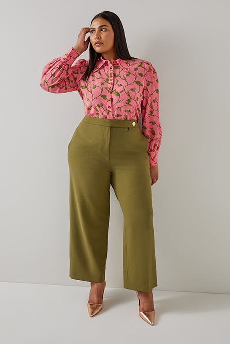 SONYA CREPE BUTTON-DOWN SHIRT PALE MINT 2