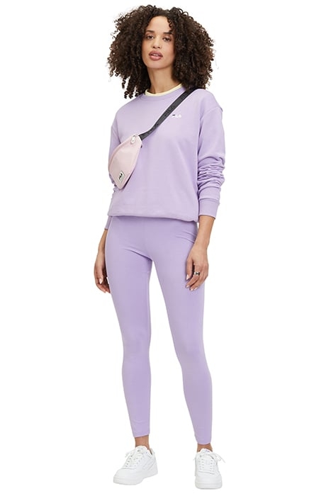 BANTIN SLIGHTLY CROPPED CREW SWEAT VIOLA 6
