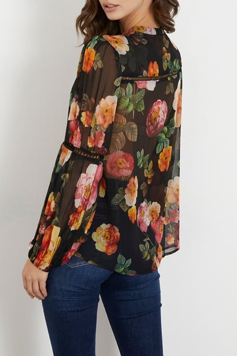 LS JOSETTE TOP PEONY CHARM PRINT BL 2