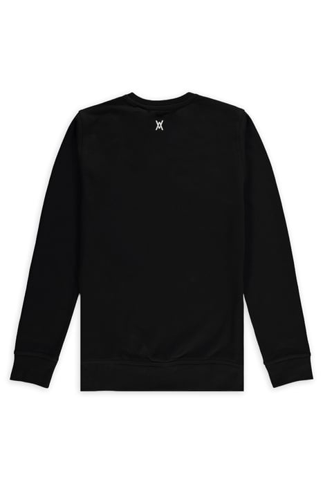 UNISEX LEATHER SWEATER BLACK 2
