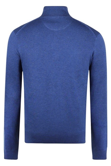 ZIP MOCK SWEATER ROYAL BLUE 5