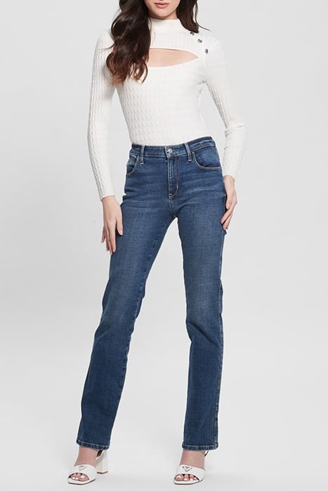 LS MOCK NECK CABLE N DOVE WHITE 3