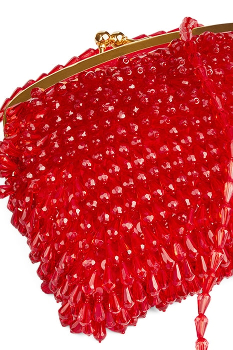 VALETTA CLASP SHOULDER BAG RED 4