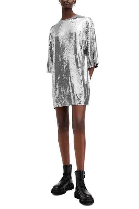 OPAL LOGO DRESS SILVER/BLACK 3