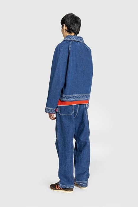 BODE – EMBROIDERED DENIM KNOLLY BROOK TROUSER INDIGO 3