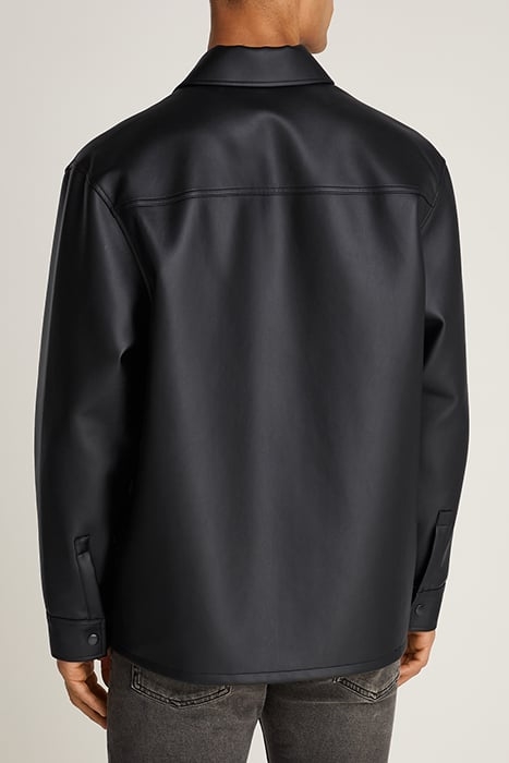FAUX LEATHER SHIRT CK BLACK 2