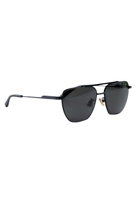 BOTTEGA VENETA – UNISEX PILOT SQUARE FRAME SUNGLASSES BLACK 1
