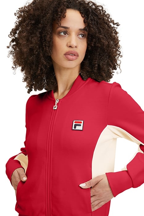 SETTANTA TRACK JACKET TRUE RED-ANTIQUE WHITE 7