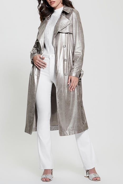 ADELE TRENCH GUNMETAL METALLIC 3