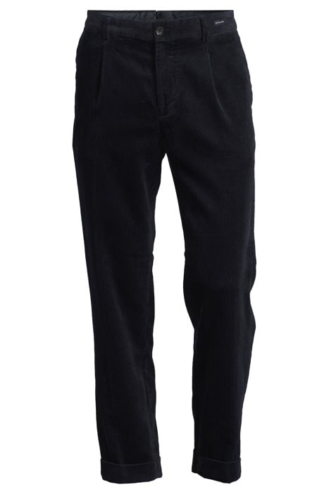 BLAKE - PLEATED CORDUROY PANT WITH FIXED TURN-UP NIGHT 3