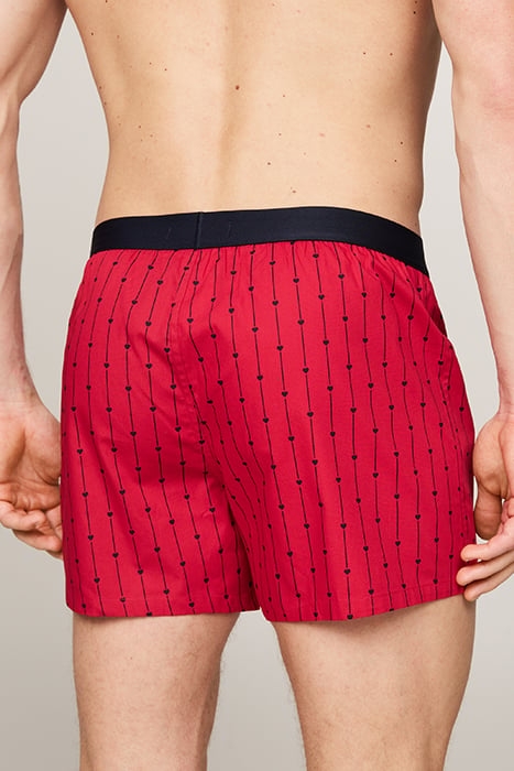 WOVEN BOXER PRINT SLIM FIT BOXERS RED 2