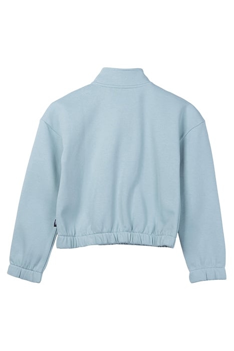 HALF ZIP MOCK PULLOVER GRAY MIST 2