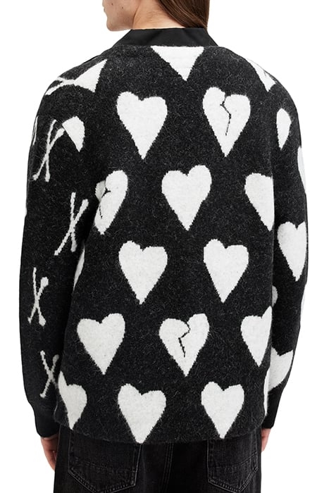 BONEBREAK CARDIGAN BLACK/CHALK WHITE 2