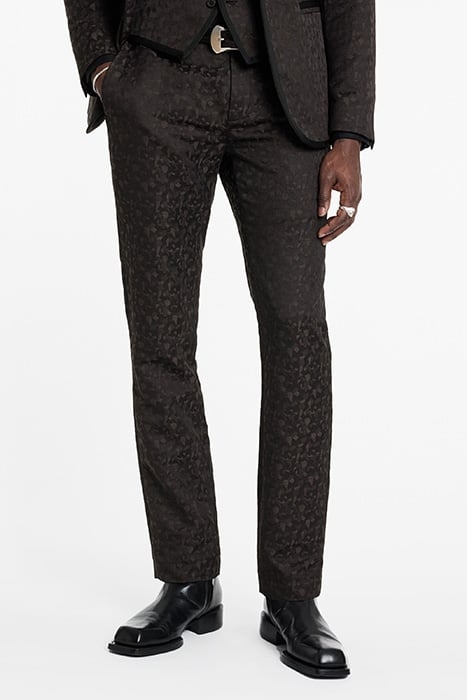 SLIM FIT PANTS WITH WELT HIP POCKET AND EXTENDED WAISTBAND T 1