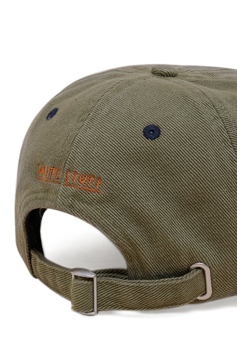 COTTON BASEBALL CAP KHAKI GREEN 2