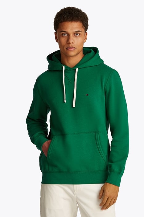 ESS SEASONAL FLEECE REGULAR FIT HOODIE, GREEN 1