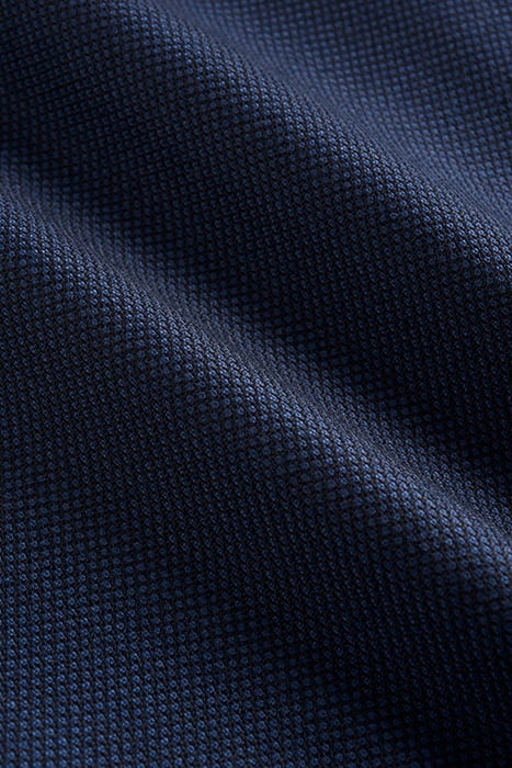 BLUE BIRD'S EYE SLIM LEG STRAIGHT TROUSERS 7