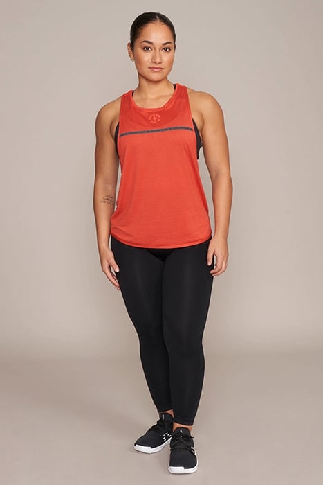 MARY LOU - WOMEN'S LOOSE-FIT TANK TOP ORANGE 2