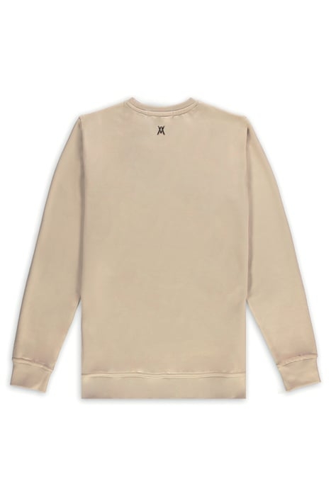 UNISEX LEATHER SWEATER TAUPE 2