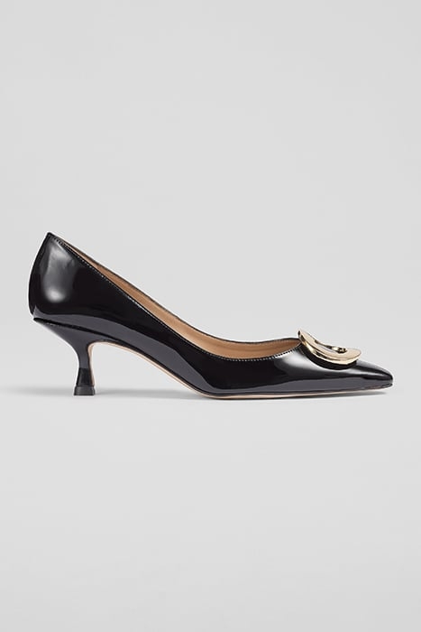 UMA POINTED PUMP BLACK 1